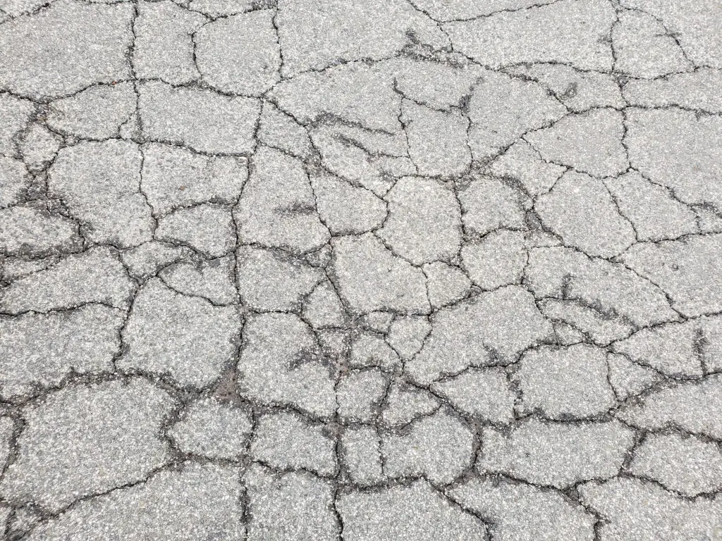 Cracks in pavement can worsen over time