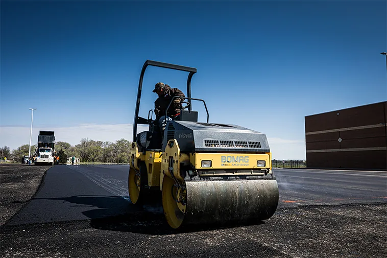 encore pavement steamroller