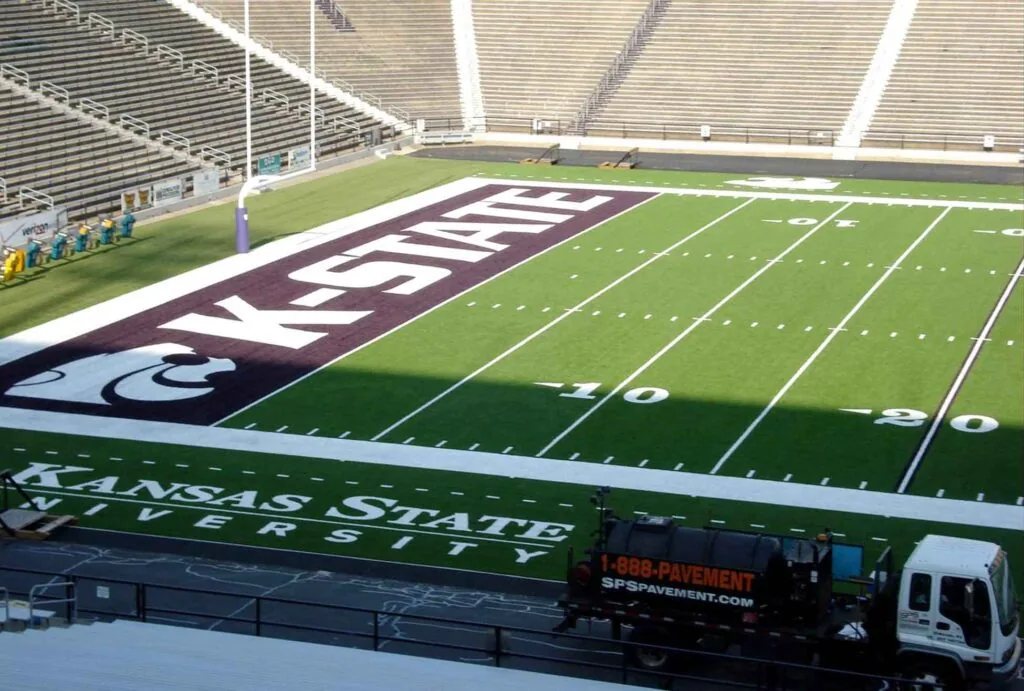 k-state endzone at bill snyder stadium