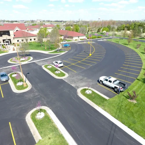 parking lot at spiritual life center