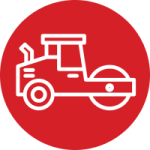 Asphalt paving icon
