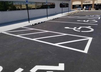 handicapped parking spaces in front of jimmie's diner