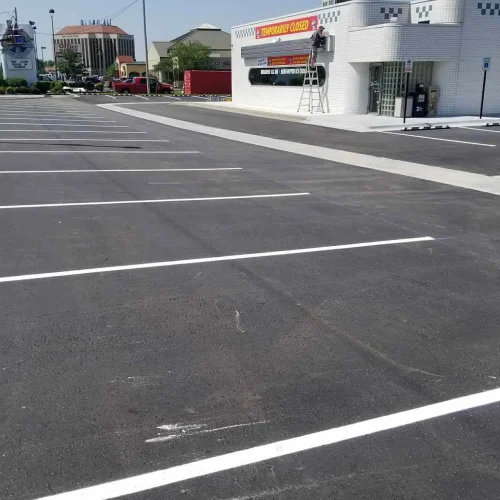 parking lot of jimmie's diner in wichita, ks