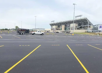 parking lot of bill snyder stadium