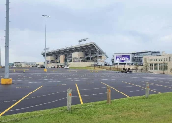 parking lot of bill snyder stadium