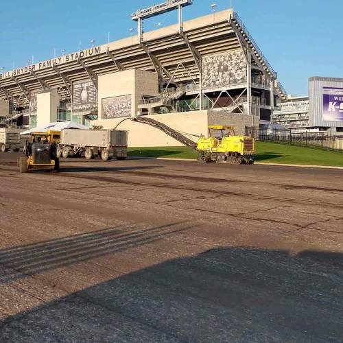 parking lot of bill snyder stadium