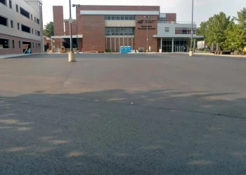 Completed Paving Project at WSU Rhatigan Student Center