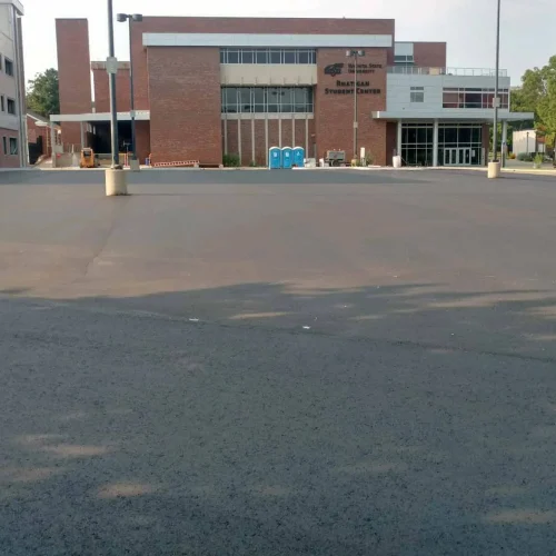 Completed Paving Project at WSU Rhatigan Student Center
