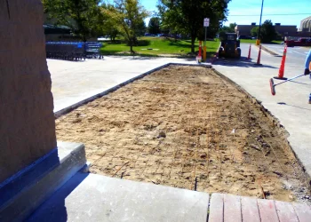 unfinished concrete project