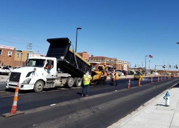 encore pavement dump truck in the city of el dorado, ks
