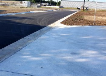 new street & driveway in el dorado, ks