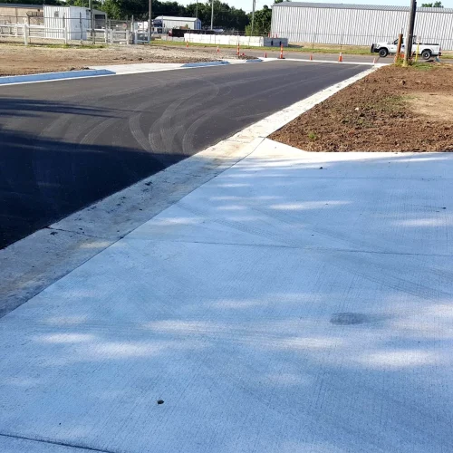 new street & driveway in el dorado, ks