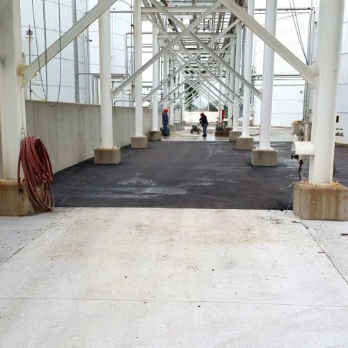 posts and pavement at coffeyville refinery