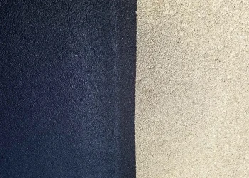 before and after of the pavement