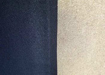 before and after of the pavement