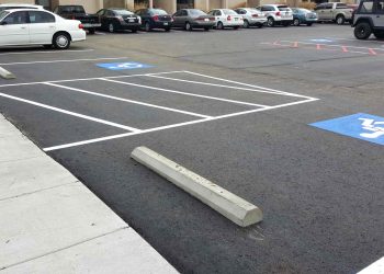 handicapped parking space