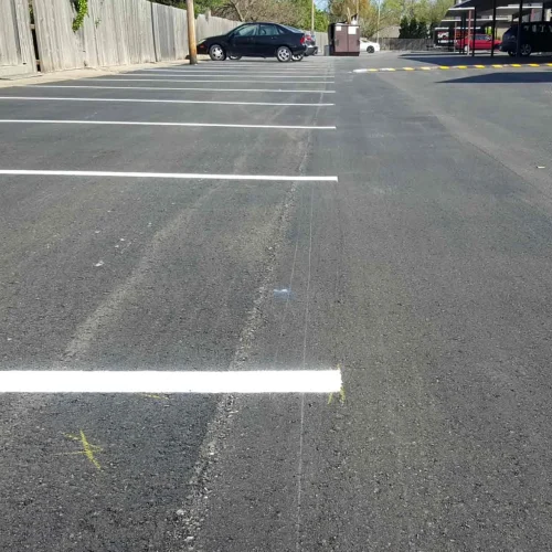 empty parking spaces at horizon east apartments