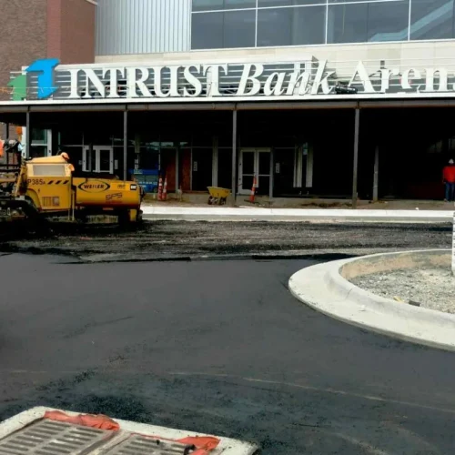 exterior of intrust bank arena
