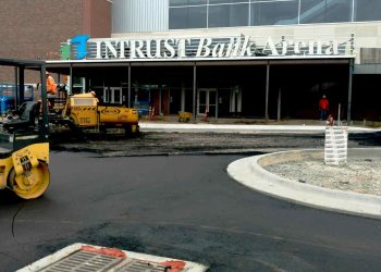 exterior of intrust bank arena